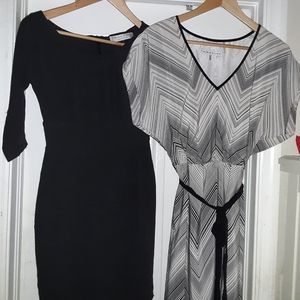 2 Trina Turk dresses mini kimono lot